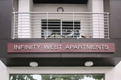 Infinity West Apartments Dimensional Letter Sign