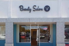 Beauty Salon V Channel Letter Sign, Goleta, CA