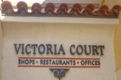 Victoria Court Shopping Mall Sign, Santa Barbara, CA