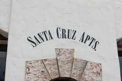 Santa Cruz Appts. Custom Hand Painted Sign