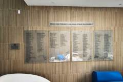 Signs for the Hillel Hebrew Academy in Beverly Hills, CA