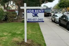 Joe Kapp Property Management Post and Panel For Rent Sign Ventura, CA