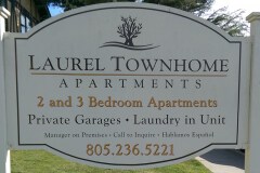 Laurel Townhome Apartments Post & Panel Monument Sign