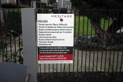 Meritage Apartment Homes Pool Sign