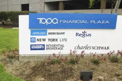Topa Financial Plaza Monument Sign