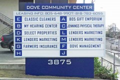 Dove Community Center Office Directory Monument Sign