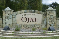 Welcome to Ojai, California Monument Sign