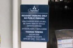 Capital Parking Sign