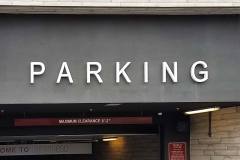 421 Montague Apartment Garage Parking Sign, San Francisco, CA