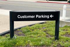 Santa Barbara Auto Group Property Management Wayfinding Customer Parking Sign, Santa Barbara, CA