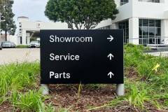 Santa Barbara Auto Group Property Management Wayfinding Directory Sign, Santa Barbara, CA