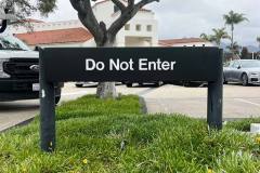 Santa Barbara Auto Group Property Management Wayfinding Do Not Enter Sign, Santa Barbara, CA