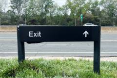 Santa Barbara Auto Group Property Management Wayfinding Exit Sign, Santa Barbara, CA