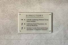 Cabrillo Cardiology Property Management Directory Sign, Oxnard, CA