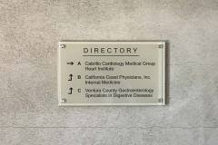 Cabrillo Cardiology Property Management Directory Sign, Oxnard, CA