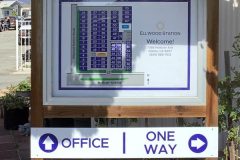 Ellwood Station Property Management Directory Sign - Close Up, Goleta, CA