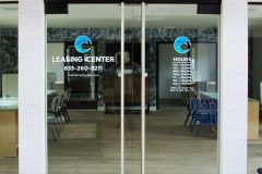 Breakwater Apartments Leasing Center Door Signs, Huntington Beach, CA