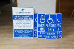 Breakwater Apartments Parking Lot Signs, Huntington Beach, CA