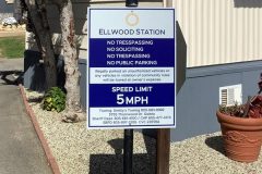 Ellwood Station Property Management Informational Signs, Goleta, CA