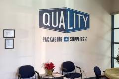 Quality Packaging Supplies Property Management Office Lobby Sign, Oxnard, CA