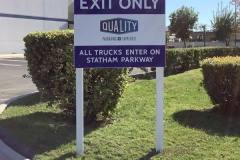Quality Packaging Supplies Property Management Parking Lot Sign, Oxnard, CA