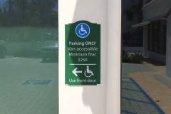 Honey Science Disabled Parking Sign, Santa Barbara, CA