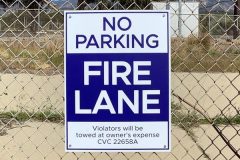 Ellwood Station Property Management Parking Signs, Goleta, CA