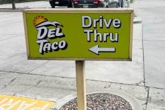 Del Taco Ventura Sign Installation - Ship In, Ventura, CA