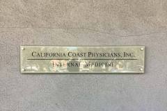 California Coast Physicians Property Management Plaque Sign, Oxnard, CA