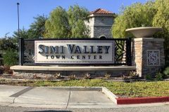 Refurbished Simi Valley Town Center Monument Sign, Simi Valley, CA