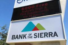 Bank of the Sierra Property Management Shopping Mall Monument Sign, Bakersfield, CA