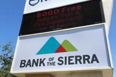 Bank of the Sierra lightbox sign in Bakersfield CA by Dave's Signs