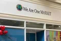 We Are One Market Shopping Mall Property Management Sign, Ventura, CA