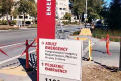 Stanford Hospital Property Management Sign, Palo Alto CA