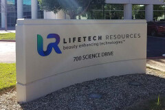Lifetech Resources - Entryway Monument Sign