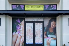 Oakwood Communities Retail & Leasing Info Custom Graphic Window Signs