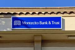 Montecito Bank and Trust Property Management Sign - Close Up, Santa Maria, CA