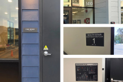 Miles at Highland Coliving Apartments Property Management Signs by Dave's Signs.