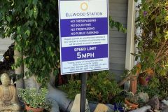 Ellwood Station Property Management Signs - Rules List, Goleta, CA