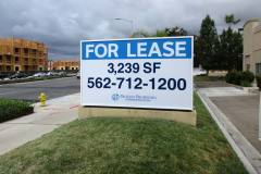 For Lease Monument Sign - For Office Building