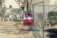 Ventura Museum "Under Surveillance" Parking Lot Property Management Sign, Ventura, CA