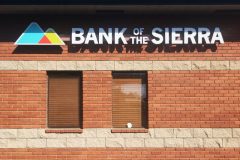Bank of the Sierra Channel Letter Sign, Bakersfield, CA