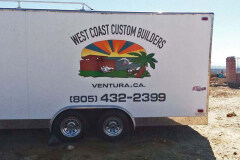 West Coast Builders Custom Graphic Vehicle Sign