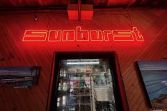 Sunburst Wine Bar Neon Sign by Dave Signs.