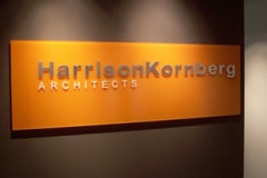 Harrisonkornberg Architects Interior Office Sign
