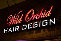 Wild Orchid Channel Letter Sign