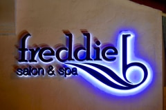 Freddie B Salon Illuminated Sign