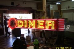 Busy Bee Cafe Illuminated Sign