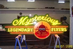 Mysterious Legendary Flyers Illuminated Sign