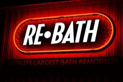 ReBath Channel Letter Illuminated Sign
